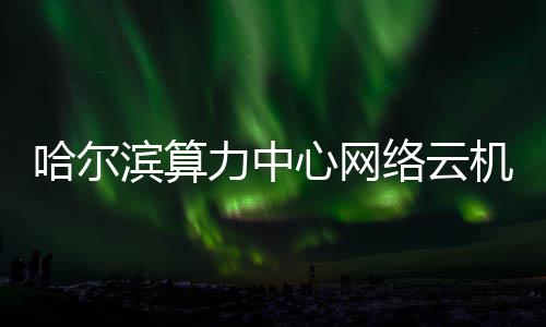 滨算心网投用哈尔高效力中络云机房建成