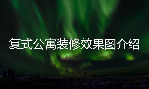 效果图介绍 装修装修公寓公寓复式复式技巧